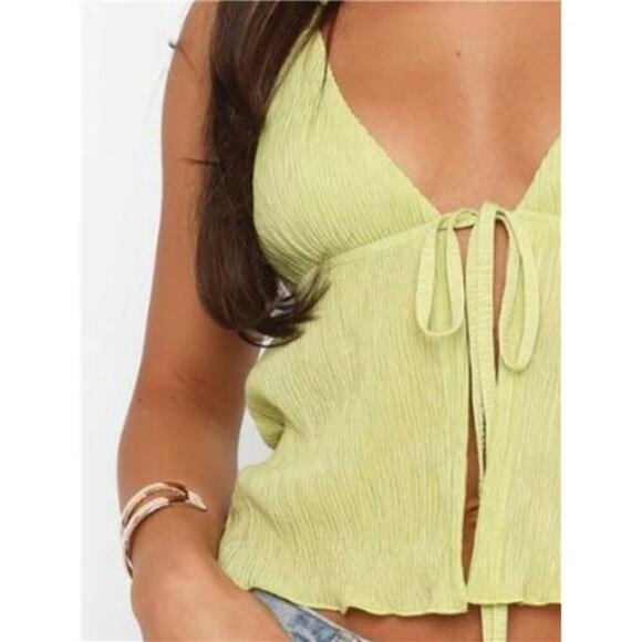 Halter Neck Cami with Tie Front Detail - Picture 15 of 16